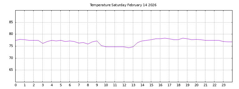 [Temperature today graph]